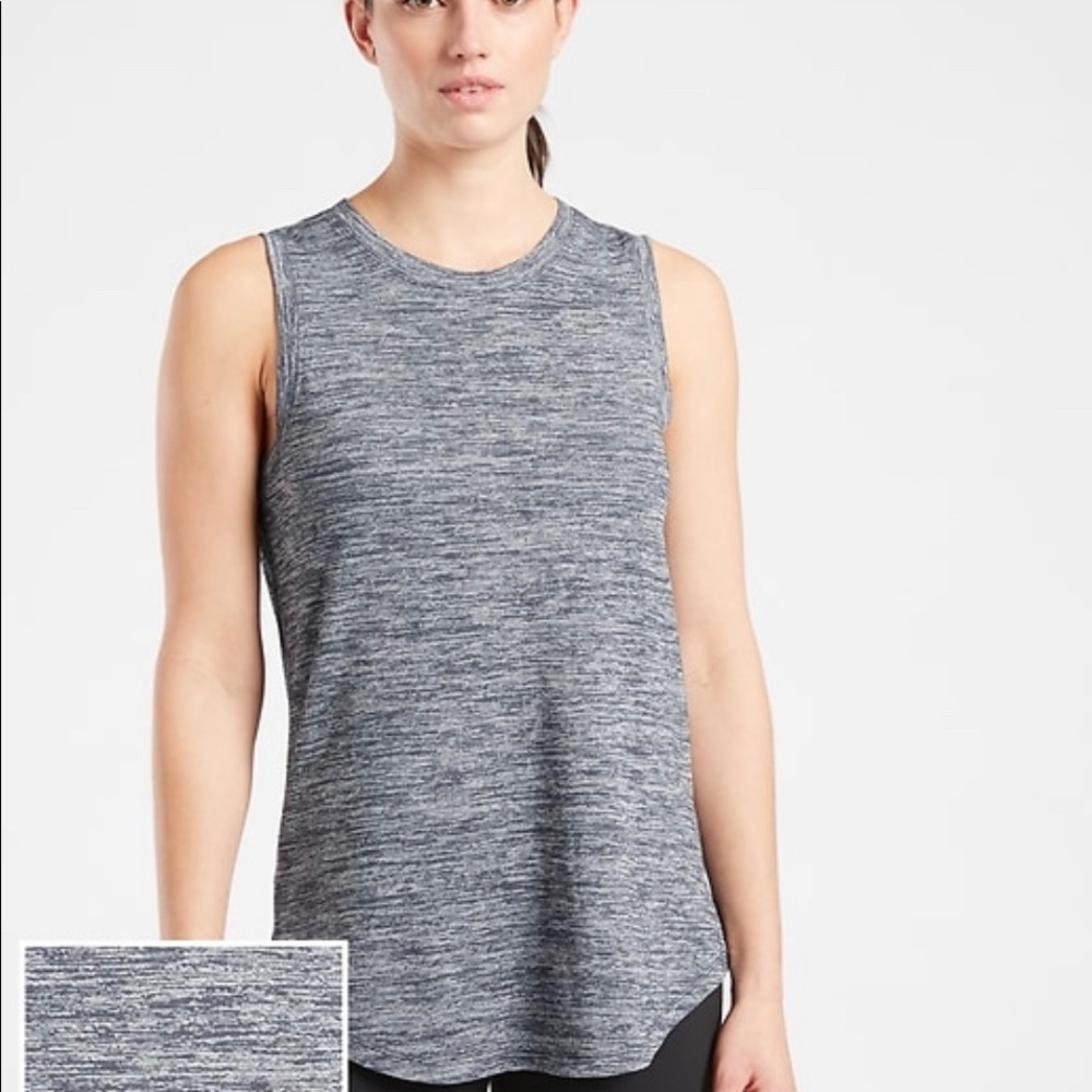 NWT ATHLETA BREEZY TANK! Heather gray LP